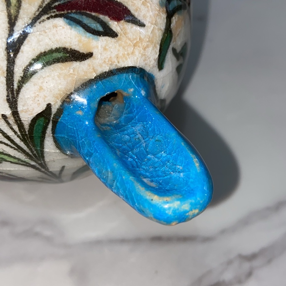 Vintage Collectible Hand Made Hand Painted Pottery Jug - Picture 9 of 17